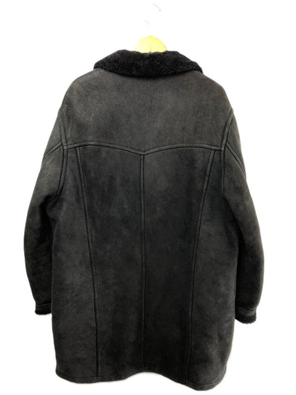 【現状渡し品】【メンズ】 KENZO HOMME ケンゾー LEATHER MOUTON COAT レザー ムートンコート アウター 141-260423-na-08-tagh サイズ：XXL カラー：ブラック 万代Net店