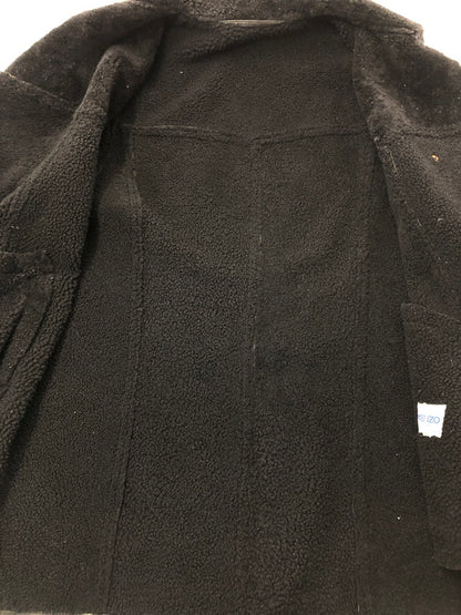 【現状渡し品】【メンズ】 KENZO HOMME ケンゾー LEATHER MOUTON COAT レザー ムートンコート アウター 141-260423-na-08-tagh サイズ：XXL カラー：ブラック 万代Net店