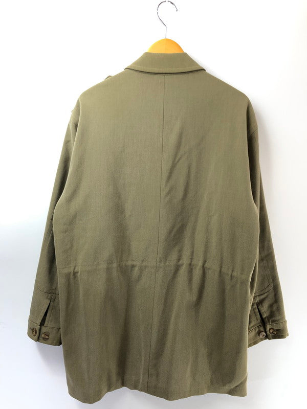 【現状渡し品】【メンズ】 DUNHILL ダンヒル SHORT SOUTIEN COLLAR COAT ショート丈 ステンカラーコート イタリア製 ライトアウター 141-260423-na-15-tagh サイズ：M カラー：カーキ系 万代Net店