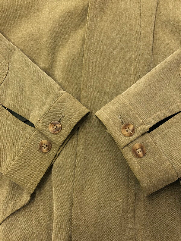 【現状渡し品】【メンズ】 DUNHILL ダンヒル SHORT SOUTIEN COLLAR COAT ショート丈 ステンカラーコート イタリア製 ライトアウター 141-260423-na-15-tagh サイズ：M カラー：カーキ系 万代Net店