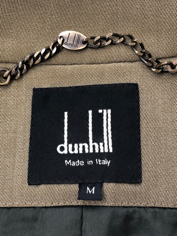 【現状渡し品】【メンズ】 DUNHILL ダンヒル SHORT SOUTIEN COLLAR COAT ショート丈 ステンカラーコート イタリア製 ライトアウター 141-260423-na-15-tagh サイズ：M カラー：カーキ系 万代Net店