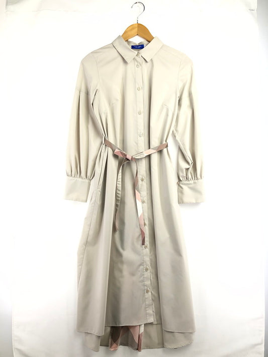 【中古品】【レディース】 BLUE LABEL CRESTBRIDGE ブルーレーベルクレストブリッジ SHIRT ONEPIECE 55J04-732-40 シャツワンピース 168-260509-na-28-tag サイズ：38 カラー：ナチュラル 万代Net店