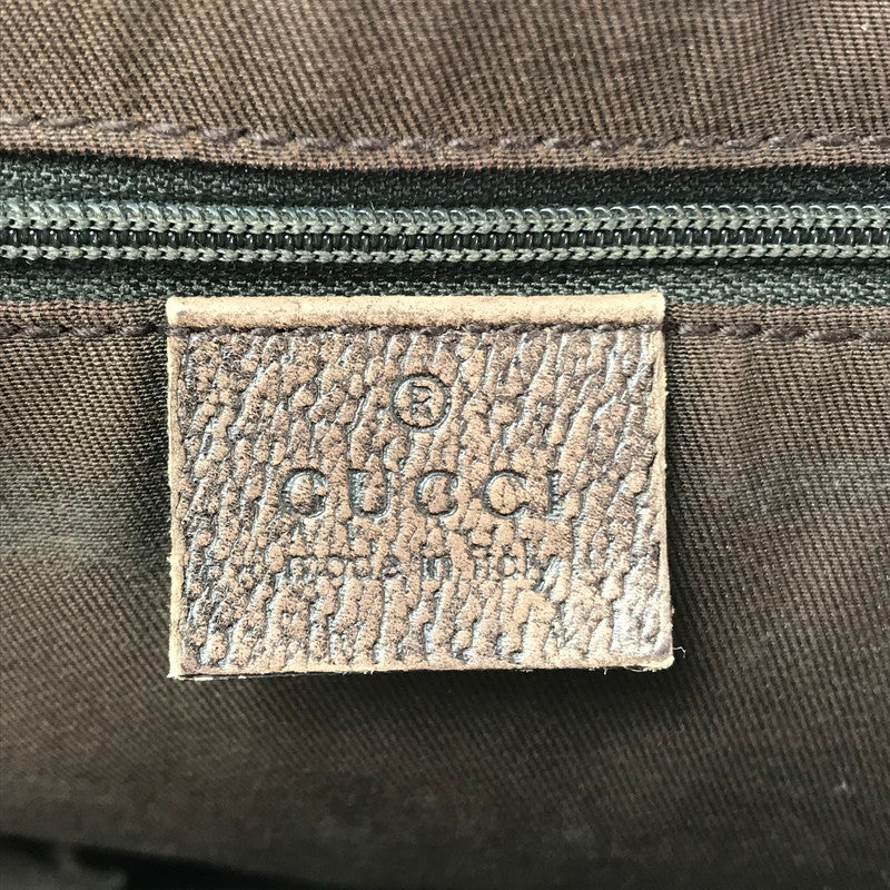 【中古品】【レディース】 GG CANVAS PRINCY LINE RIBBON TOTE BAG 163805 GGキャンバス プリンシーラインリボントートバッグ カバン 180-260421-rt-29-tagh カラー：ブラウン 万代Net店