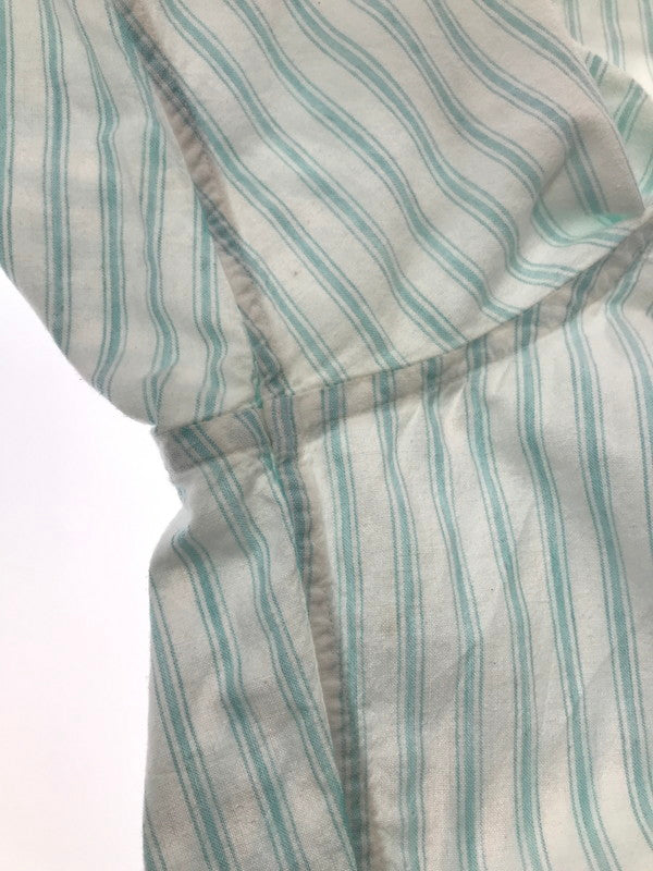 【中古品】【メンズ】 BROOKS BROTHERS ブルックス ブラザーズ S/S BD STRIPE SHIRT USA製 ショートスリーブ ストライプ シャツ 半袖シャツ トップス 146-260510-rt-19-tag サイズ：16.5 カラー：ホワイト 万代Net店