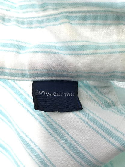 【中古品】【メンズ】 BROOKS BROTHERS ブルックス ブラザーズ S/S BD STRIPE SHIRT USA製 ショートスリーブ ストライプ シャツ 半袖シャツ トップス 146-260510-rt-19-tag サイズ：16.5 カラー：ホワイト 万代Net店