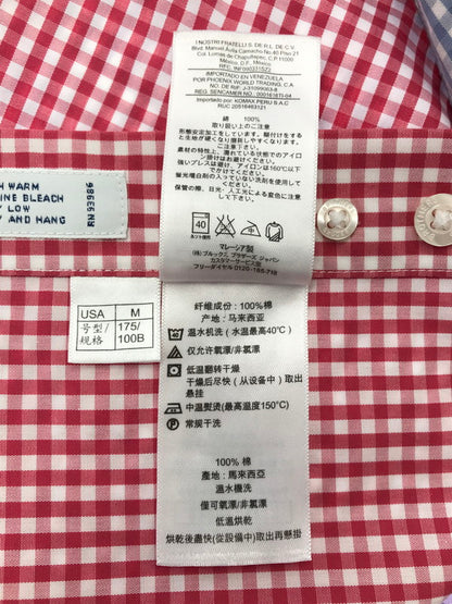 【中古品】【メンズ】 BROOKS BROTHERS ブルックス ブラザーズ S/S BD CHECK SHIRT CRAZY シャツ ボタンダウン チェックシャツ クレイジー 半袖シャツ トップス 146-260511-ty-08-tagh サイズ：M カラー：マルチカラー 万代Net店