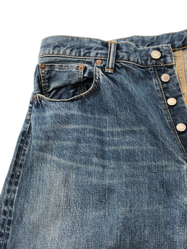 【中古品】【メンズ】 A.PRESSE ア プレッセ WASHED DENIM WIDE PANTS AP-4002 ウォッシュド デニム ワイドパンツ ボトムス 151-260422-na-20-tagh サイズ：38 カラー：インディゴ 万代Net店
