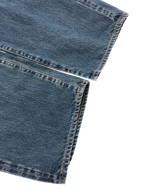 【中古品】【メンズ】 A.PRESSE ア プレッセ WASHED DENIM WIDE PANTS AP-4002 ウォッシュド デニム ワイドパンツ ボトムス 151-260422-na-20-tagh サイズ：38 カラー：インディゴ 万代Net店