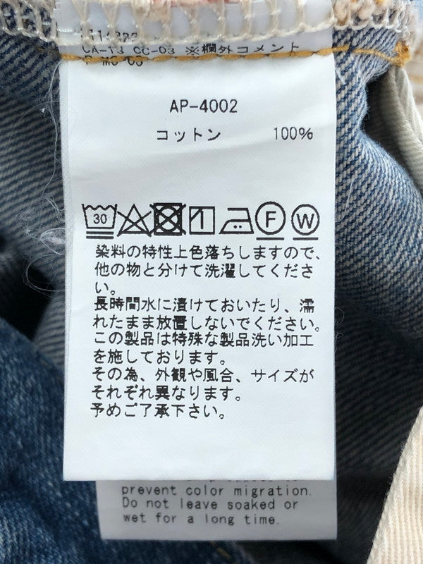 【中古品】【メンズ】 A.PRESSE ア プレッセ WASHED DENIM WIDE PANTS AP-4002 ウォッシュド デニム ワイドパンツ ボトムス 151-260422-na-20-tagh サイズ：38 カラー：インディゴ 万代Net店