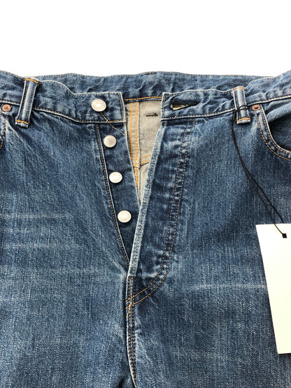 【中古品】【メンズ】 A.PRESSE ア プレッセ WASHED DENIM WIDE PANTS AP-4002 ウォッシュド デニム ワイドパンツ ボトムス 151-260422-na-20-tagh サイズ：38 カラー：インディゴ 万代Net店