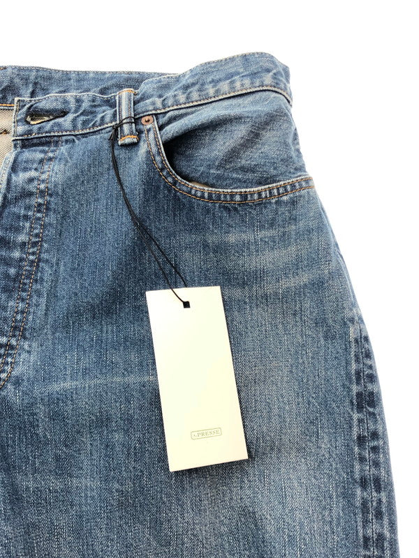 【中古品】【メンズ】 A.PRESSE ア プレッセ WASHED DENIM WIDE PANTS AP-4002 ウォッシュド デニム ワイドパンツ ボトムス 151-260422-na-20-tagh サイズ：38 カラー：インディゴ 万代Net店