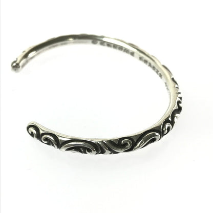 【中古品】【メンズ】 CHROME HEARTS クロムハーツ SV925 SCROLL BANGLE スクロール バングル アクセサリー 190-260502-na-02-tag カラー：シルバー 万代Net店