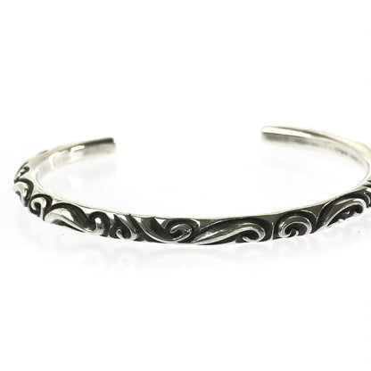 【中古品】【メンズ】 CHROME HEARTS クロムハーツ SV925 SCROLL BANGLE スクロール バングル アクセサリー 190-260502-na-02-tag カラー：シルバー 万代Net店