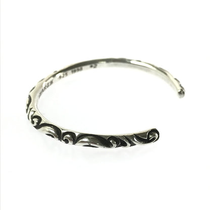 【中古品】【メンズ】 CHROME HEARTS クロムハーツ SV925 SCROLL BANGLE スクロール バングル アクセサリー 190-260502-na-02-tag カラー：シルバー 万代Net店
