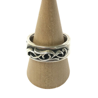 【中古品】【メンズ】 CHROME HEARTS クロムハーツ SV925 DOUBLE NARROW VINE BAND RING ダブル ナロー ヴァイン バンド リング 指輪 アクセサリー 190-260502-na-03-tag カラー：シルバー 万代Net店