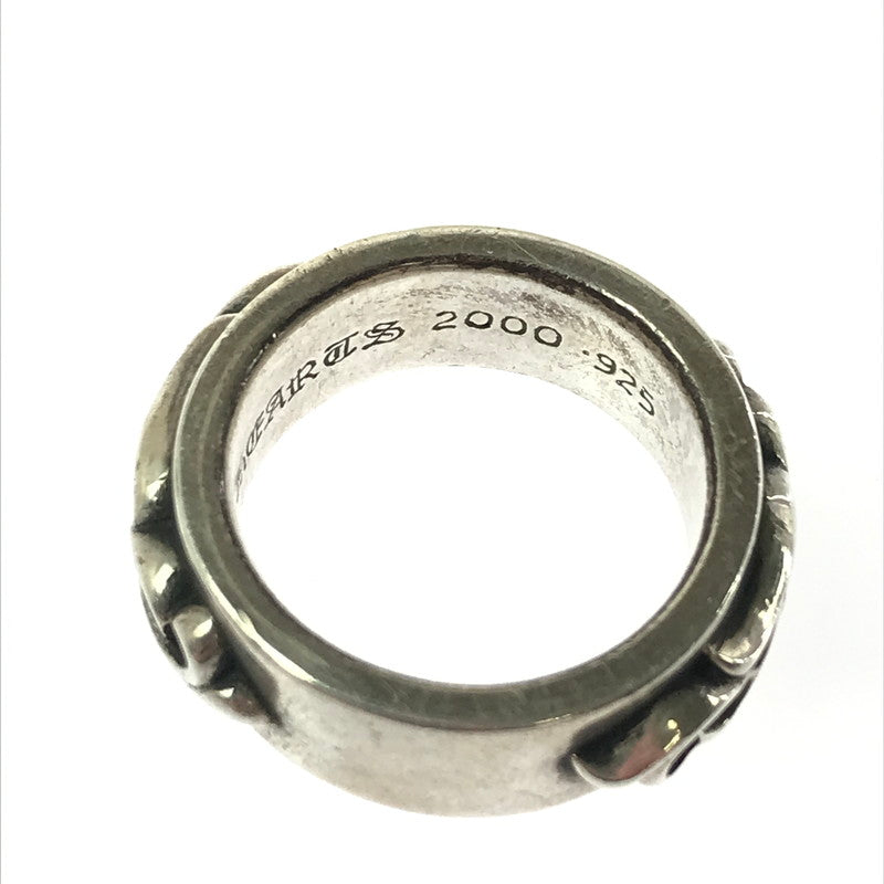 【中古品】【メンズ】 CHROME HEARTS クロムハーツ SV925 DOUBLE NARROW VINE BAND RING ダブル ナロー ヴァイン バンド リング 指輪 アクセサリー 190-260502-na-03-tag カラー：シルバー 万代Net店