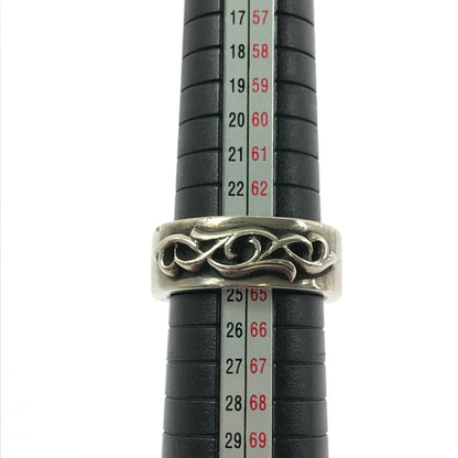 【中古品】【メンズ】 CHROME HEARTS クロムハーツ SV925 DOUBLE NARROW VINE BAND RING ダブル ナロー ヴァイン バンド リング 指輪 アクセサリー 190-260502-na-03-tag カラー：シルバー 万代Net店