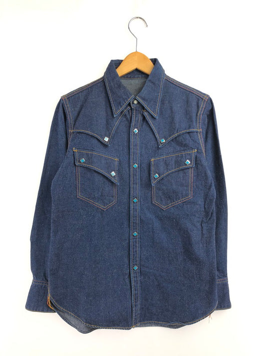 【中古品】【メンズ】 RED MOON レッドムーン TURQUOISE BUTTON DENIM WESTERN SHIRT ターコイズボタン デニムウエスタンシャツ 145-260426-rt-06-tagh サイズ：2 カラー：インディゴ 万代Net店