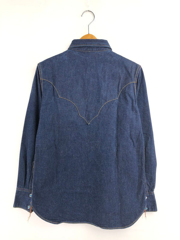 【中古品】【メンズ】 RED MOON レッドムーン TURQUOISE BUTTON DENIM WESTERN SHIRT ターコイズボタン デニムウエスタンシャツ 145-260426-rt-06-tagh サイズ：2 カラー：インディゴ 万代Net店