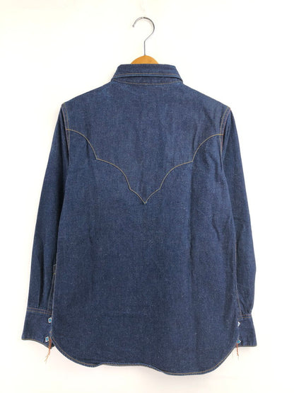 【中古品】【メンズ】 RED MOON レッドムーン TURQUOISE BUTTON DENIM WESTERN SHIRT ターコイズボタン デニムウエスタンシャツ 145-260426-rt-06-tagh サイズ：2 カラー：インディゴ 万代Net店