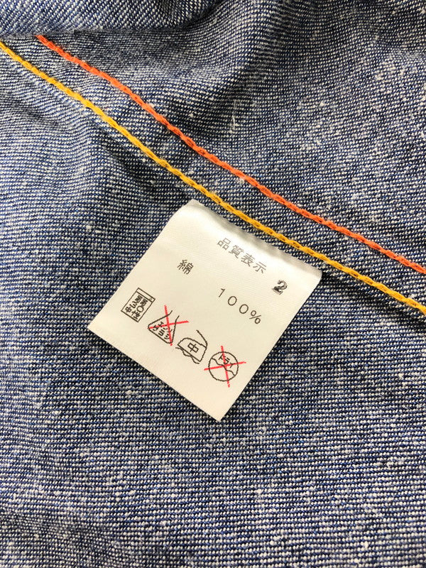 【中古品】【メンズ】 RED MOON レッドムーン TURQUOISE BUTTON DENIM WESTERN SHIRT ターコイズボタン デニムウエスタンシャツ 145-260426-rt-06-tagh サイズ：2 カラー：インディゴ 万代Net店