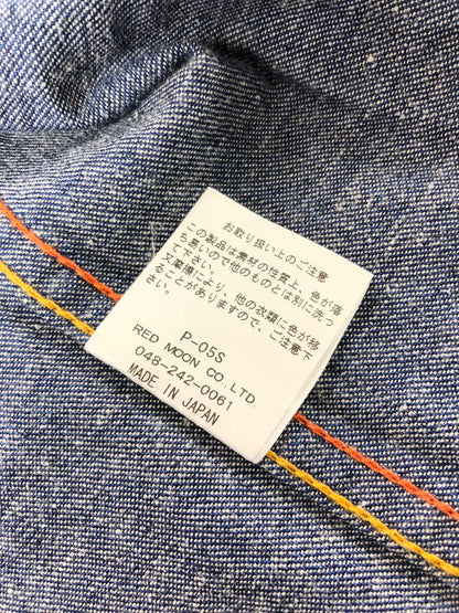 【中古品】【メンズ】 RED MOON レッドムーン TURQUOISE BUTTON DENIM WESTERN SHIRT ターコイズボタン デニムウエスタンシャツ 145-260426-rt-06-tagh サイズ：2 カラー：インディゴ 万代Net店