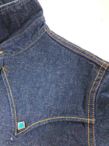 【中古品】【メンズ】 RED MOON レッドムーン TURQUOISE BUTTON DENIM WESTERN SHIRT ターコイズボタン デニムウエスタンシャツ 145-260426-rt-06-tagh サイズ：2 カラー：インディゴ 万代Net店
