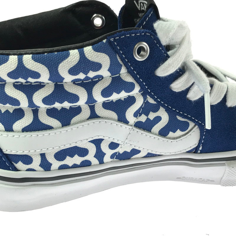 【中古品】【レディース】 VANS バンズ ×SUPREME シュプリーム SKATE GROSSO MID VN0A5KS15YE スケート グロッソ ミッド スニーカー 靴 166-260427-na-07-tagh サイズ：23.5cm US 5.5 カラー：ROYAL/WHITE 万代Net店