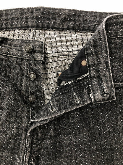 【中古品】【メンズ】 STUDIO D'ARTISAN ステュディオ ダ・ルチザン SASHIKO DENIM JEANS D1854 サシコ デニム ジーンズ ボトムス 156-260426-rt-18-tagh サイズ：31 カラー：グレー 万代Net店