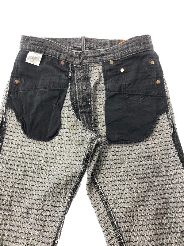 【中古品】【メンズ】 STUDIO D'ARTISAN ステュディオ ダ・ルチザン SASHIKO DENIM JEANS D1854 サシコ デニム ジーンズ ボトムス 156-260426-rt-18-tagh サイズ：31 カラー：グレー 万代Net店