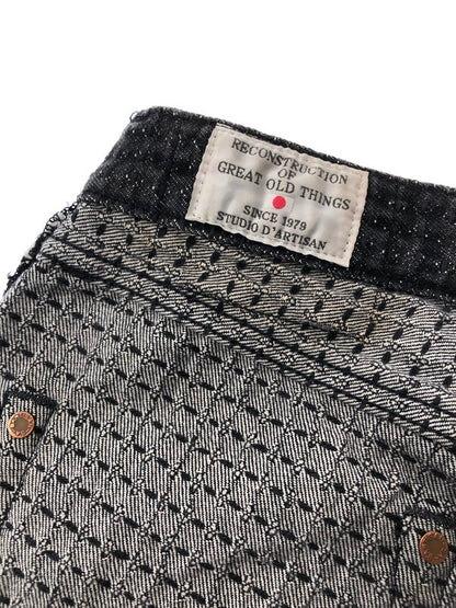 【中古品】【メンズ】 STUDIO D'ARTISAN ステュディオ ダ・ルチザン SASHIKO DENIM JEANS D1854 サシコ デニム ジーンズ ボトムス 156-260426-rt-18-tagh サイズ：31 カラー：グレー 万代Net店