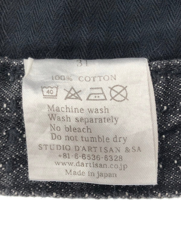 【中古品】【メンズ】 STUDIO D'ARTISAN ステュディオ ダ・ルチザン SASHIKO DENIM JEANS D1854 サシコ デニム ジーンズ ボトムス 156-260426-rt-18-tagh サイズ：31 カラー：グレー 万代Net店
