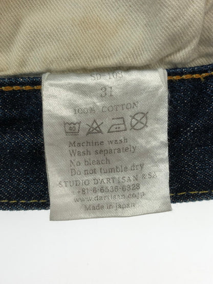 【中古品】【メンズ】 STUDIO D'ARTISAN ステュディオ ダ・ルチザン 15OZ TAPERED RELAXED JEANS SD-108 リラックステーパードジーンズ 156-260426-rt-19-tagh サイズ：31 カラー：ブルー 万代Net店