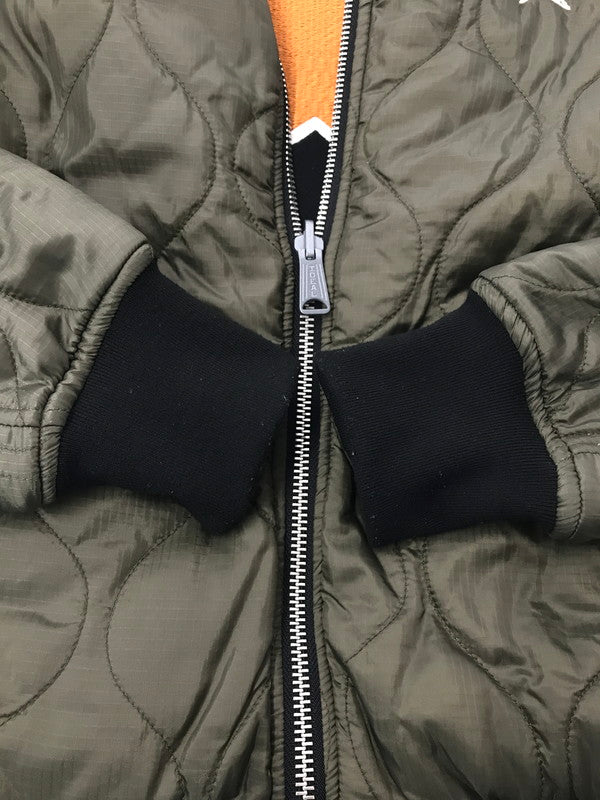 【中古品】【メンズ】 VANSON バンソン REVERSIBLE QUILTING JACKET リバーシブル キルティング ジャケット アウター 145-260425-rt-06-tagh サイズ：L カラー：ブラック/カーキ 万代Net店