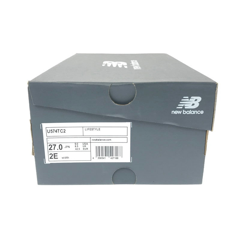 【中古美品】【メンズ】 NEW BALANCE ニューバランス 574 U574TC2 スニーカー 靴 162-260503-na-16-tagh サイズ：27cm US 9 カラー：SLATE GREY TURTLEDOVE SEA SALT 万代Net店