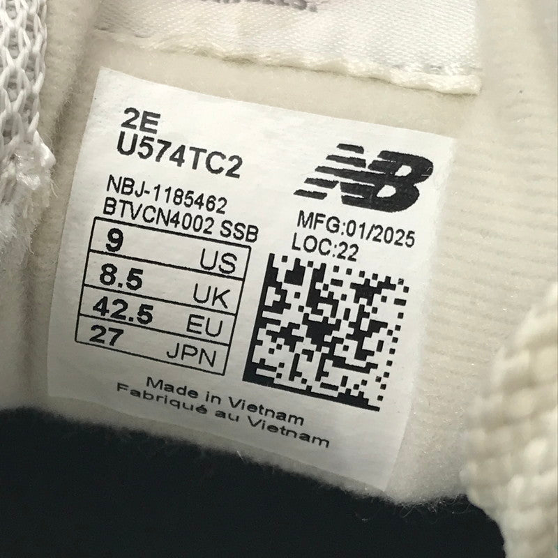 【中古美品】【メンズ】 NEW BALANCE ニューバランス 574 U574TC2 スニーカー 靴 162-260503-na-16-tagh サイズ：27cm US 9 カラー：SLATE GREY TURTLEDOVE SEA SALT 万代Net店