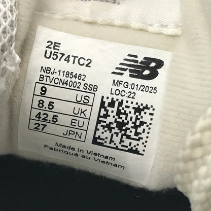【中古美品】【メンズ】 NEW BALANCE ニューバランス 574 U574TC2 スニーカー 靴 162-260503-na-16-tagh サイズ：27cm US 9 カラー：SLATE GREY TURTLEDOVE SEA SALT 万代Net店