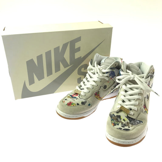 【中古品】【メンズ】 NIKE SB ナイキエスビー × SUPREME シュプリーム DUNK HIGH OG QS FD8779-100 ダンク ハイ スニーカー 靴 160-260427-na-05-tagh サイズ：28cm US 10 カラー：WHITE/WHITE-MULTI-COLOR 万代Net店