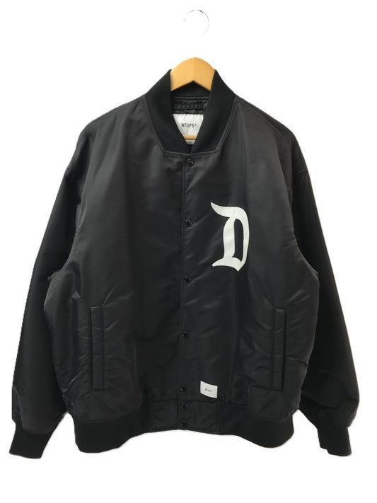 【中古品】【メンズ】 WTAPS ダブルタップス 23SS TEAM JACKET NYLON.TWILL.DSQD 231TQDT-JKM01 チームジャケット ナイロンツイル アウター 142-260425-rt-01-tagh サイズ：3 カラー：ブラック 万代Net店