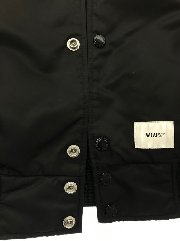 【中古品】【メンズ】 WTAPS ダブルタップス 23SS TEAM JACKET NYLON.TWILL.DSQD 231TQDT-JKM01 チームジャケット ナイロンツイル アウター 142-260425-rt-01-tagh サイズ：3 カラー：ブラック 万代Net店