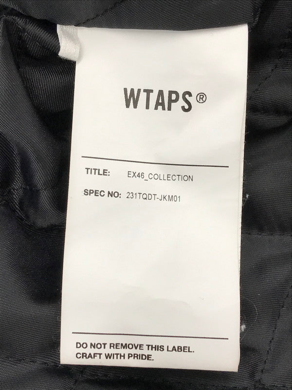 【中古品】【メンズ】 WTAPS ダブルタップス 23SS TEAM JACKET NYLON.TWILL.DSQD 231TQDT-JKM01 チームジャケット ナイロンツイル アウター 142-260425-rt-01-tagh サイズ：3 カラー：ブラック 万代Net店
