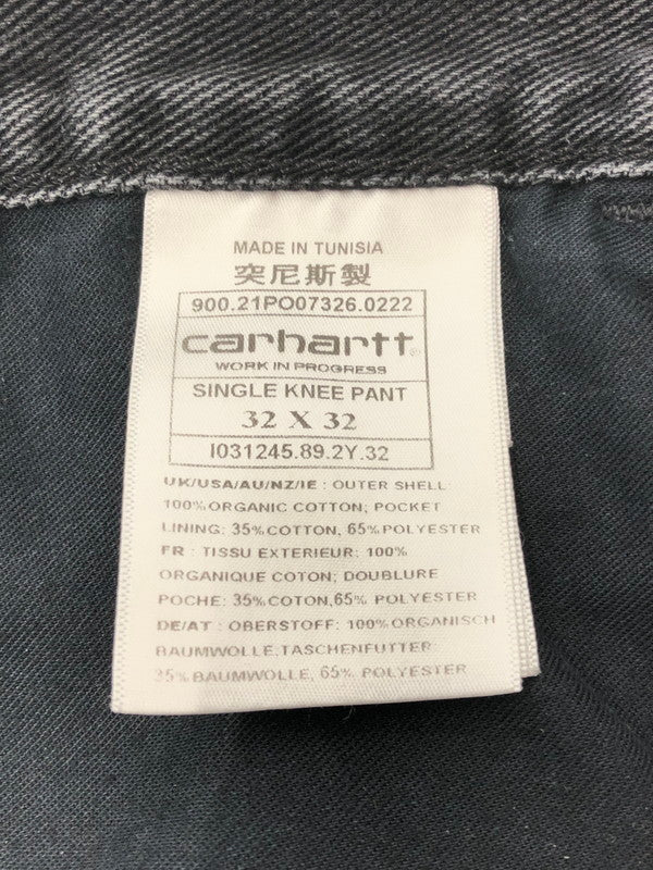 【中古品】【メンズ】 CARHARTT WIP カーハート ワークインプログレス SINGLE KNEE PANT I031245 シングルニー パンツ ボトムス 153-260426-rt-11-tagh サイズ：32×32 カラー：ブラック 万代Net店