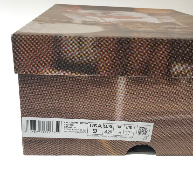 【中古品】【メンズ】 NIKE ナイキ AIR JORDAN 1 RETRO HIGH OG DZ5485-106 エア ジョーダン 1 レトロ ハイ オリジナル スニーカー 靴 160-260430-yy-02-tag サイズ：27cm/US9 カラー："BLACK TOE" WHITE/BLACK-VARSITY RED-SAIL 万代Net店