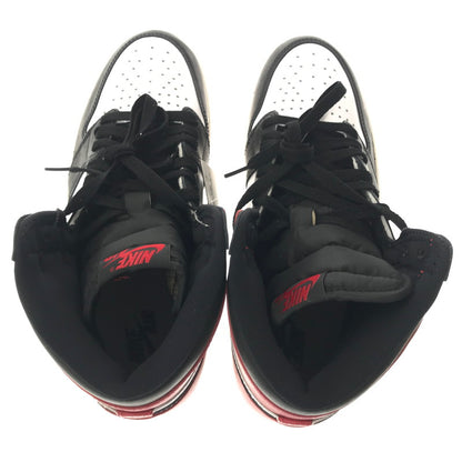 【中古品】【メンズ】 NIKE ナイキ AIR JORDAN 1 RETRO HIGH OG DZ5485-106 エア ジョーダン 1 レトロ ハイ オリジナル スニーカー 靴 160-260430-yy-02-tag サイズ：27cm/US9 カラー："BLACK TOE" WHITE/BLACK-VARSITY RED-SAIL 万代Net店