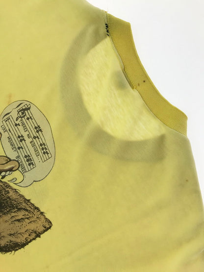 【現状渡し品】【メンズ】 HANG TEN ハン テン 80's GORILLA T-SHIRT 80年代 ゴリラ Ｔシャツ トップス ヴィンテージ 146-260604-rt-26-tagh サイズ：L カラー：イエロー 万代Net店