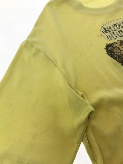 【現状渡し品】【メンズ】 HANG TEN ハン テン 80's GORILLA T-SHIRT 80年代 ゴリラ Ｔシャツ トップス ヴィンテージ 146-260604-rt-26-tagh サイズ：L カラー：イエロー 万代Net店