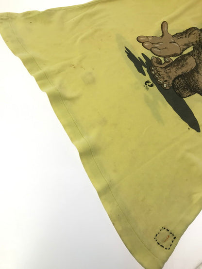 【現状渡し品】【メンズ】 HANG TEN ハン テン 80's GORILLA T-SHIRT 80年代 ゴリラ Ｔシャツ トップス ヴィンテージ 146-260604-rt-26-tagh サイズ：L カラー：イエロー 万代Net店