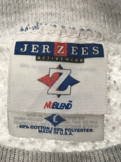 【中古品】【メンズ】 JERZEES ジャージーズ 90's VIKING WRESTLING SWEATSHIRT USA製 90年代 バイキング レスリング スウェットシャツ トレーナー トップス 146-260503-rt-06-tag サイズ：L カラー：グレー 万代Net店