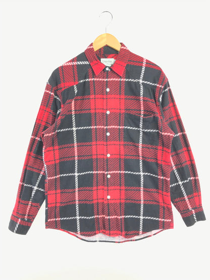 【中古品】【メンズ】 CALVIN KLEIN カルバン クライン 90～00's LS FLANNEL SHIRT ロングスリーブ フランネル シャツ トップス 141-260522-rt-15-tagh サイズ：L カラー：レッド 万代Net店