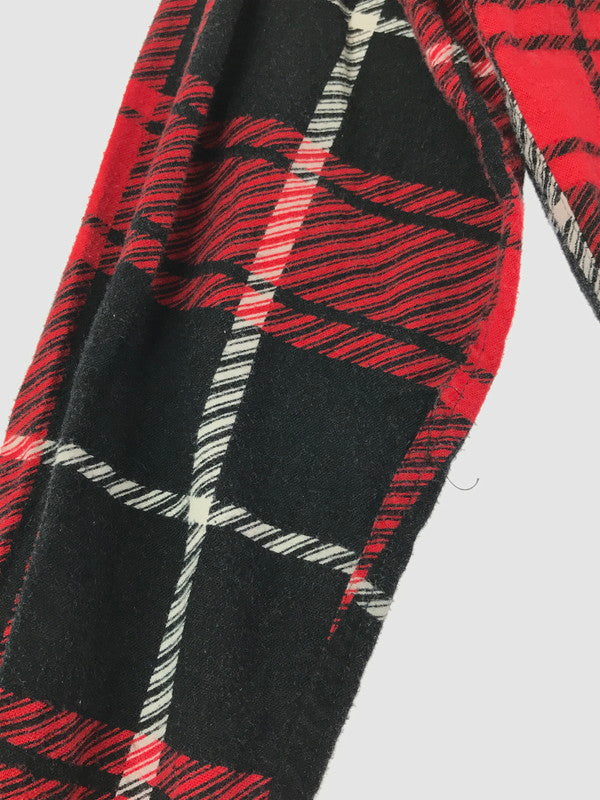 【中古品】【メンズ】 CALVIN KLEIN カルバン クライン 90～00's LS FLANNEL SHIRT ロングスリーブ フランネル シャツ トップス 141-260522-rt-15-tagh サイズ：L カラー：レッド 万代Net店